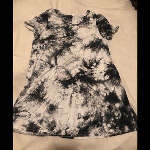 Black & White Tie Dye Dress